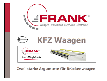 KFZ Waagen Frank Waagen und Maschinen Prospekt